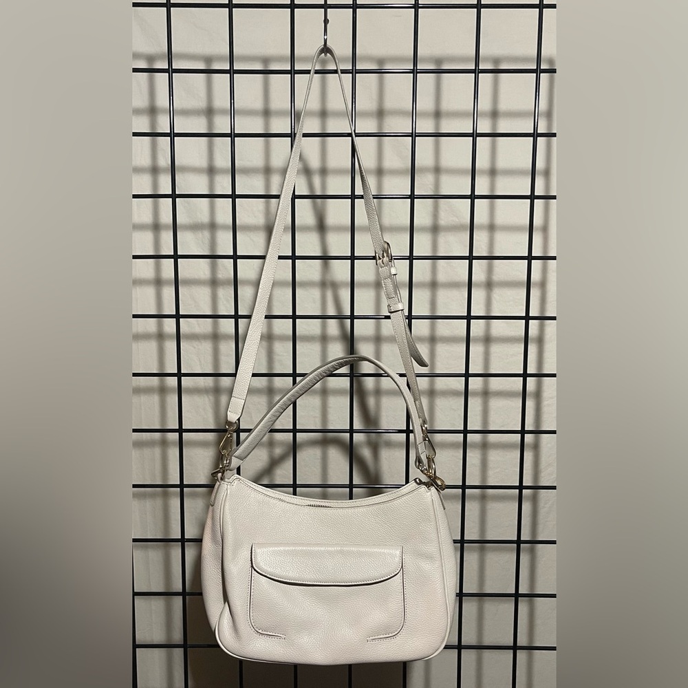 Nordstrom Ivory Crossbody Leather Purse